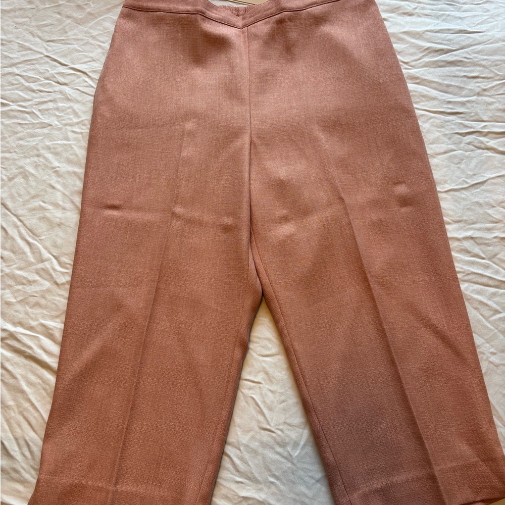 Alfred Dunner Salmon Pink Business Casual Pants